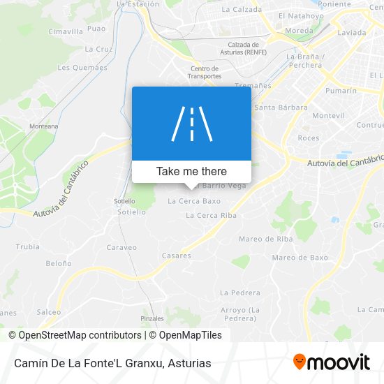Camín De La Fonte'L Granxu map