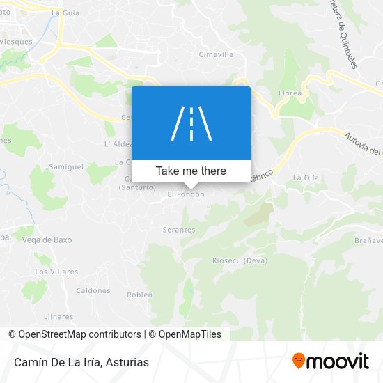 Camín De La Iría map
