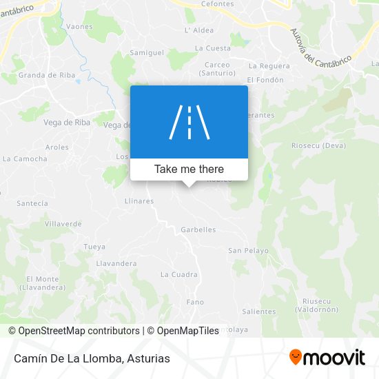 Camín De La Llomba map