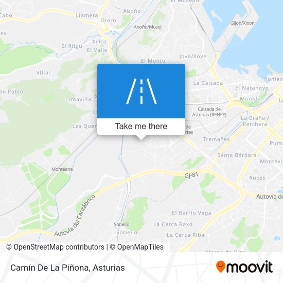Camín De La Piñona map