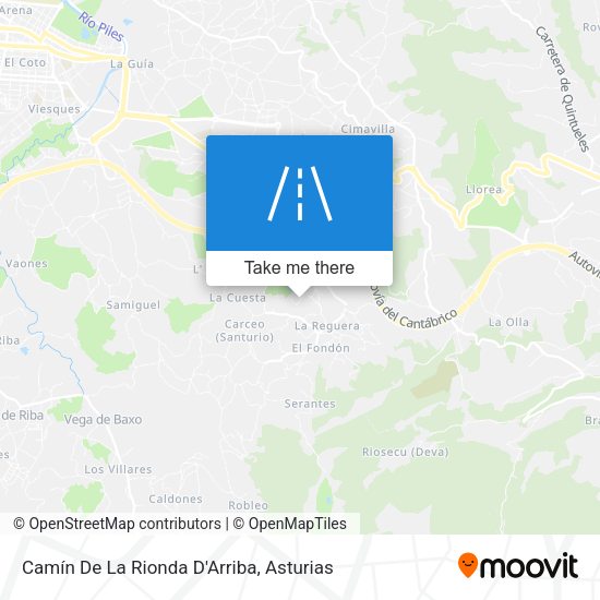 Camín De La Rionda D'Arriba map