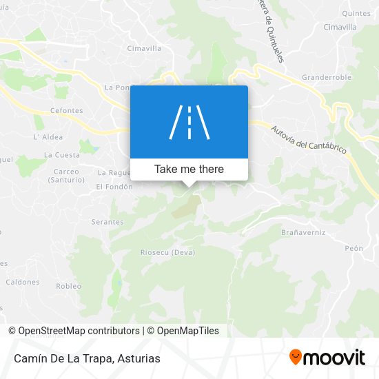 Camín De La Trapa map