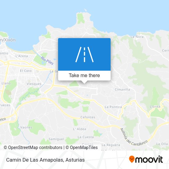 Camín De Las Amapolas map