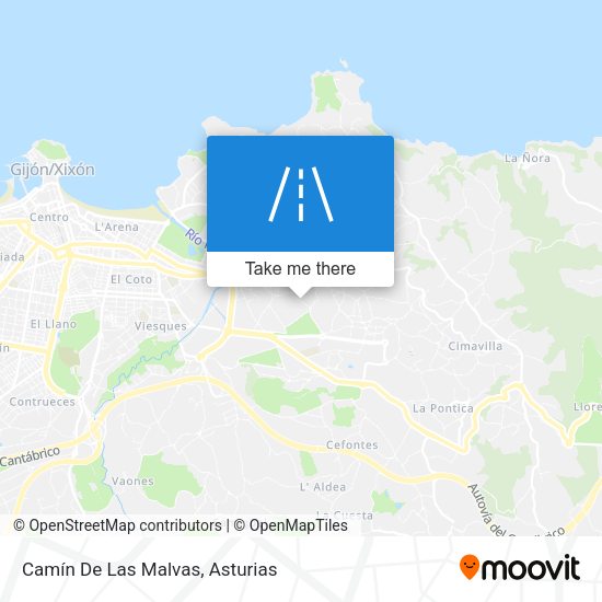 Camín De Las Malvas map