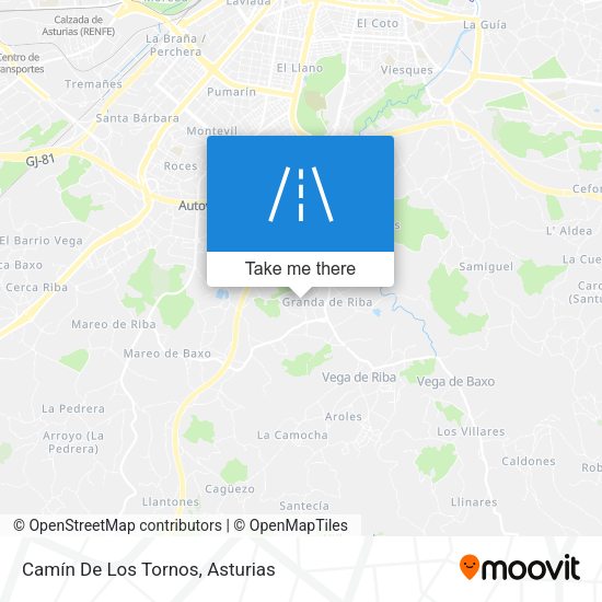 Camín De Los Tornos map