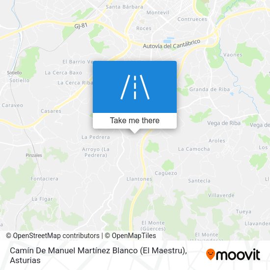 Camín De Manuel Martínez Blanco (El Maestru) map
