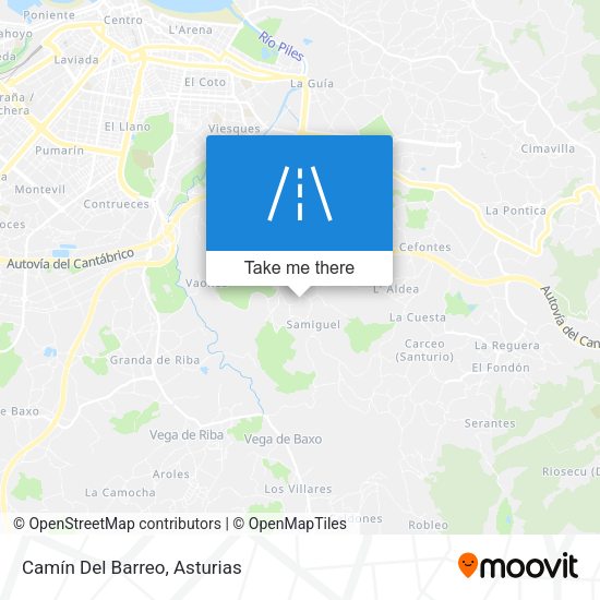 Camín Del Barreo map