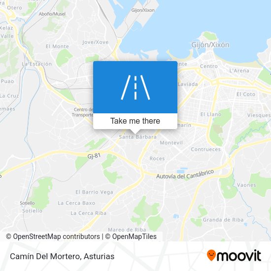 Camín Del Mortero map