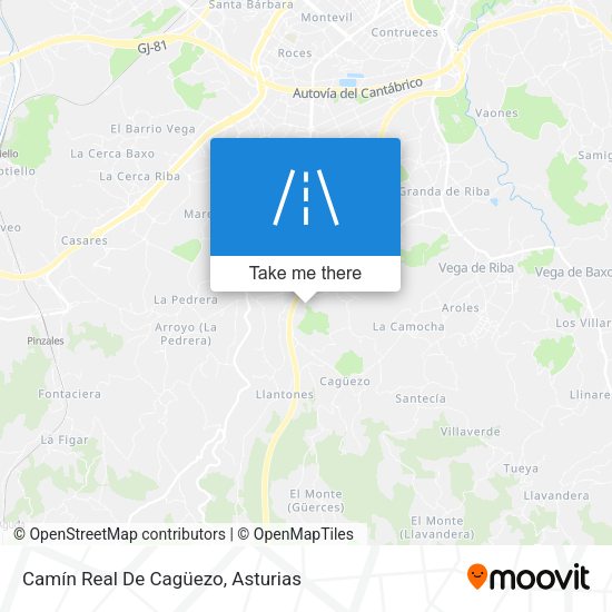Camín Real De Cagüezo map
