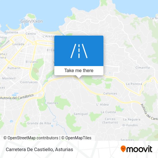 Carretera De Castiello map