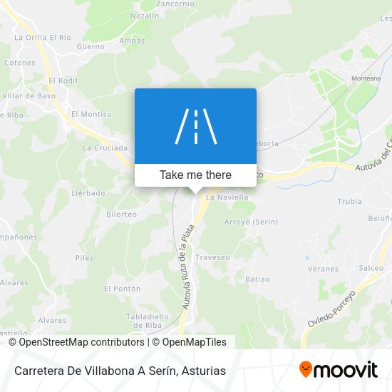 Carretera De Villabona A Serín map