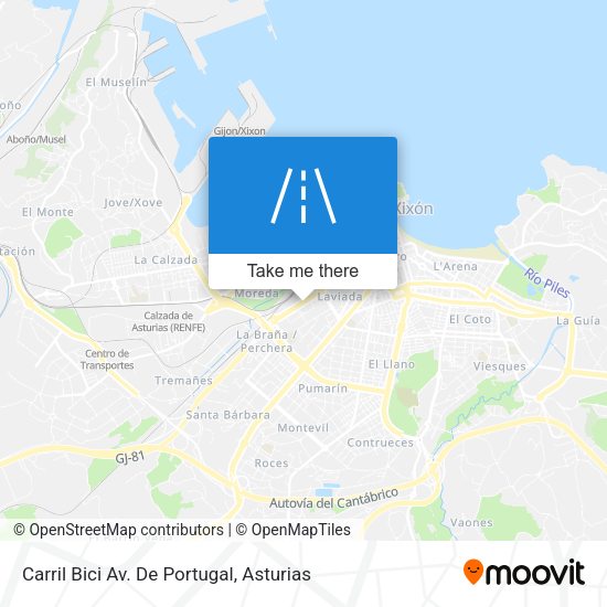Carril Bici Av. De Portugal map