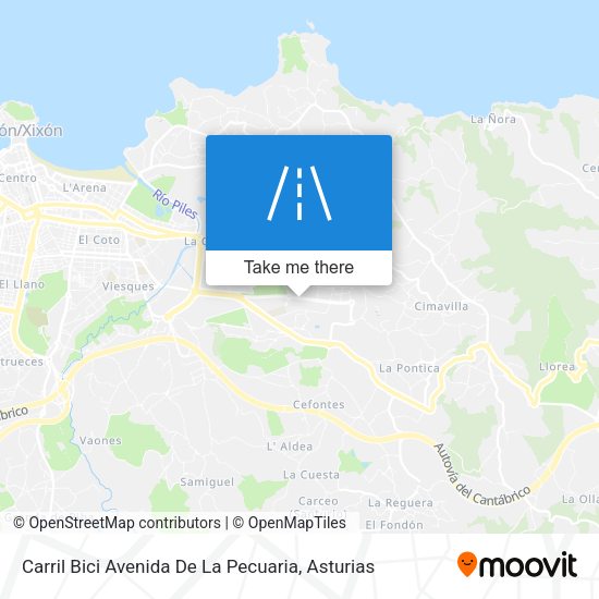 Carril Bici Avenida De La Pecuaria map