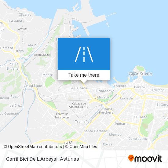 Carril Bici De L'Arbeyal map