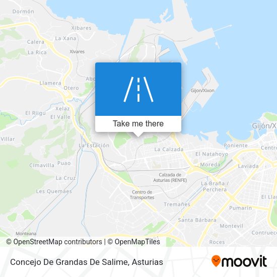 Concejo De Grandas De Salime map