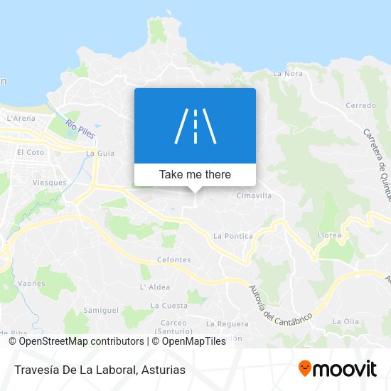 Travesía De La Laboral map