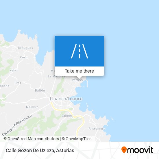 Calle Gozon De Uzieza map