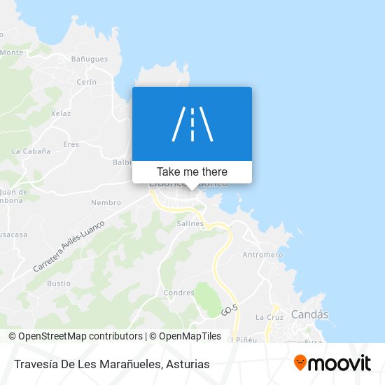 Travesía De Les Marañueles map