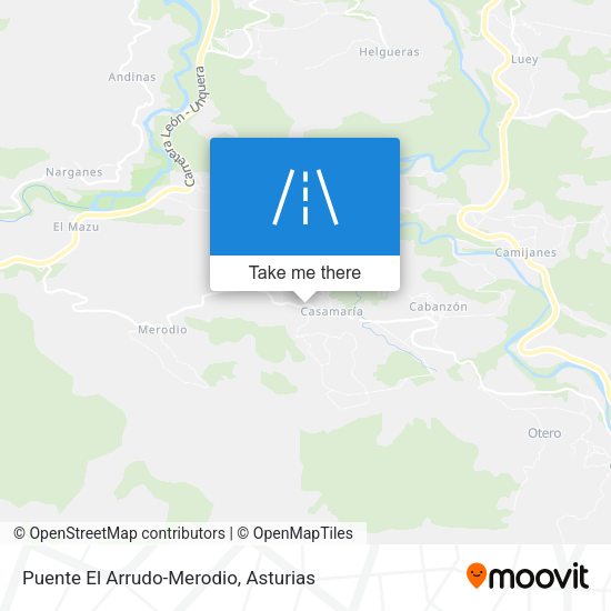 Puente El Arrudo-Merodio map