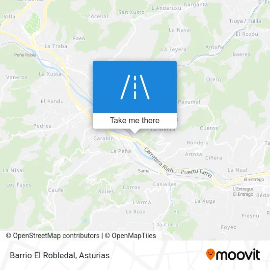 Barrio El Robledal map