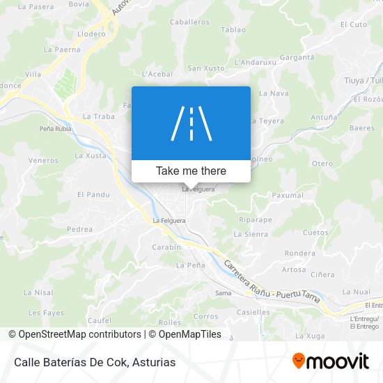 Calle Baterías De Cok map