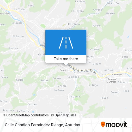 Calle Cándido Fernández Riesgo map