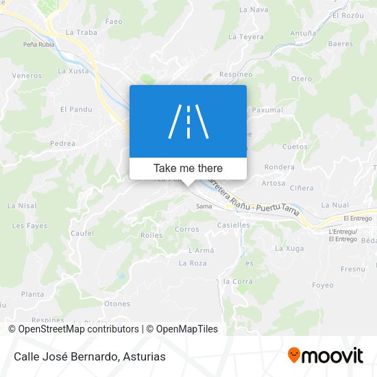Calle José Bernardo map