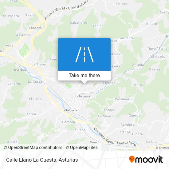 Calle Llano La Cuesta map