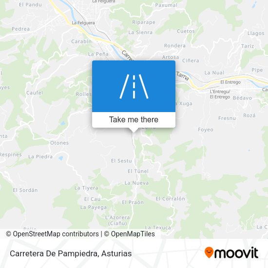 Carretera De Pampiedra map