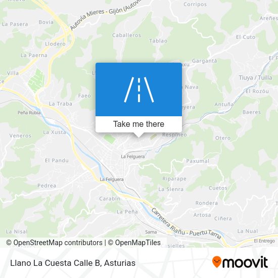 Llano La Cuesta Calle B map