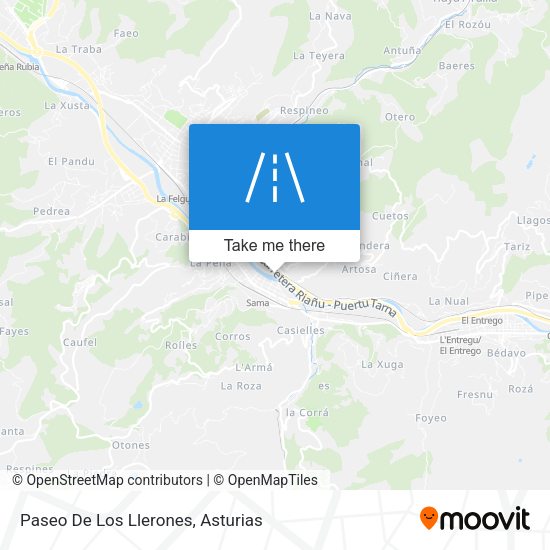 Paseo De Los Llerones map