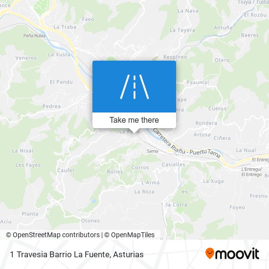 1 Travesia Barrio La Fuente map