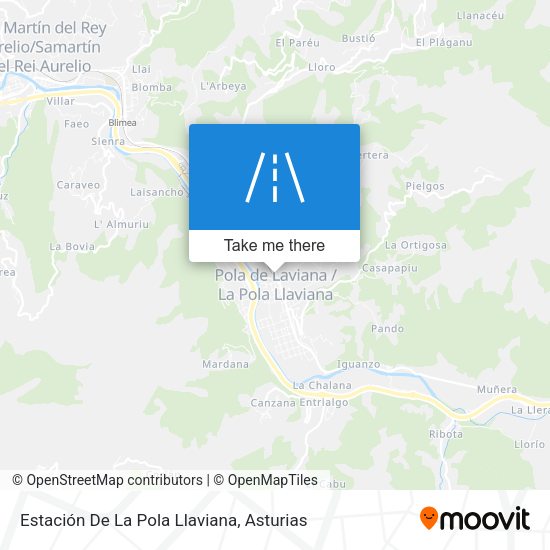 Estación De La Pola Llaviana map