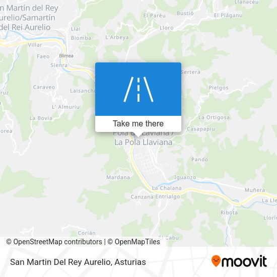 San Martin Del Rey Aurelio map