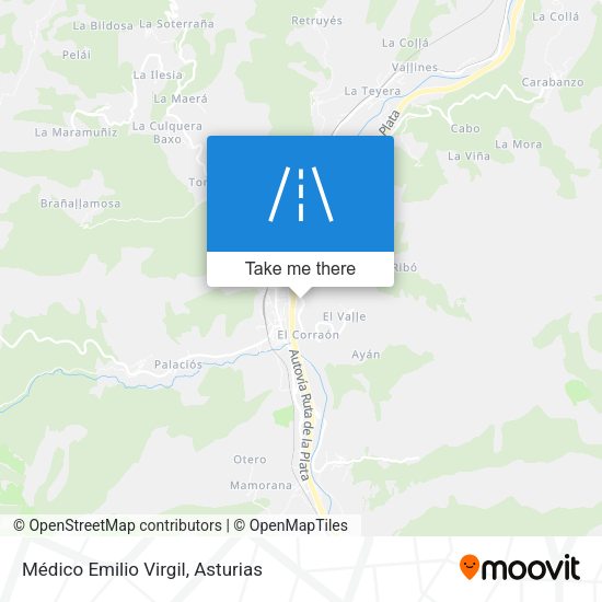 Médico Emilio Virgil map