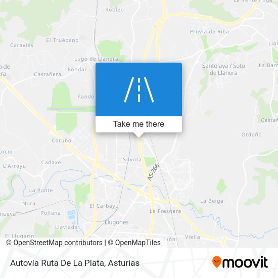 Autovía Ruta De La Plata map