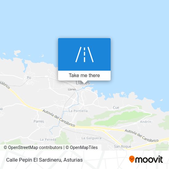 Calle Pepín El Sardineru map