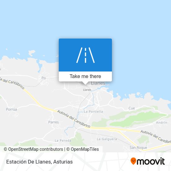Estación De Llanes map