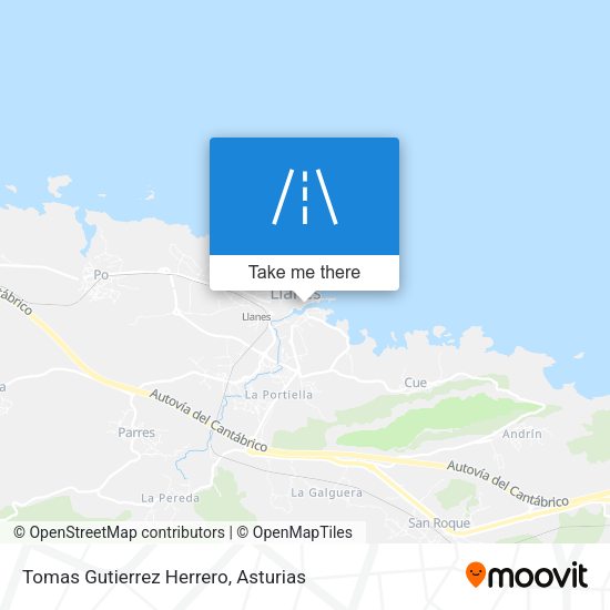 Tomas Gutierrez Herrero map