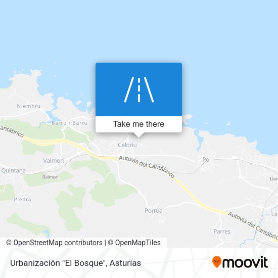 Urbanización "El Bosque" map