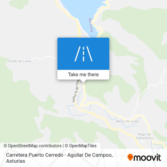 Carretera Puerto Cerredo - Aguilar De Campoo map