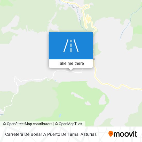 Carretera De Boñar A Puerto De Tarna map