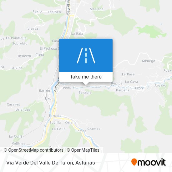 Vía Verde Del Valle De Turón map