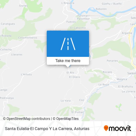 Santa Eulalia-El Campo Y La Carrera map