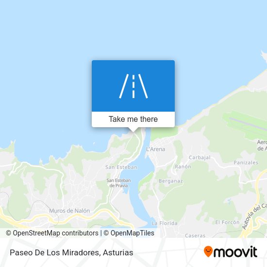 Paseo De Los Miradores map