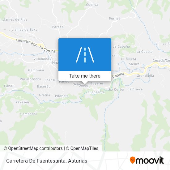 Carretera De Fuentesanta map
