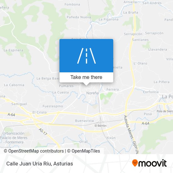 Calle Juan Uría Ríu map