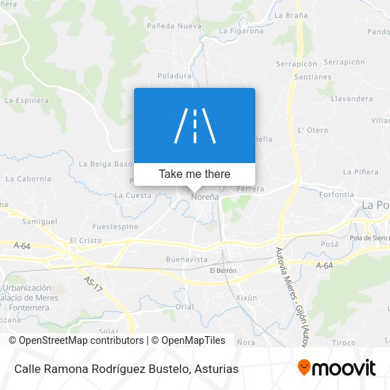 Calle Ramona Rodríguez Bustelo map