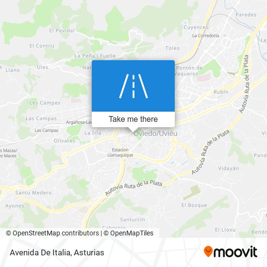 mapa Avenida De Italia