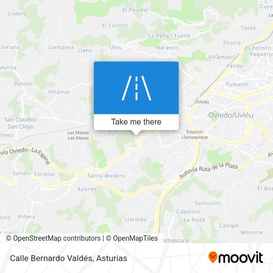 Calle Bernardo Valdés map